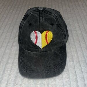 Waldeal Womens Heart Ball Hat, Adjustable Embroidered Softball Mom Baseball Mom